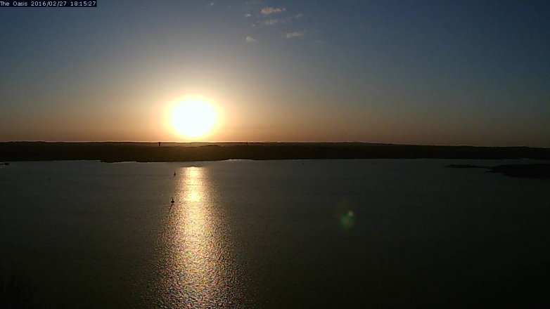 Lake Travis webcam, February 27, 2016 5:25 PM CT