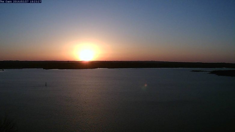 Lake Travis webcam, February 27, 2016 5:30 PM CT
