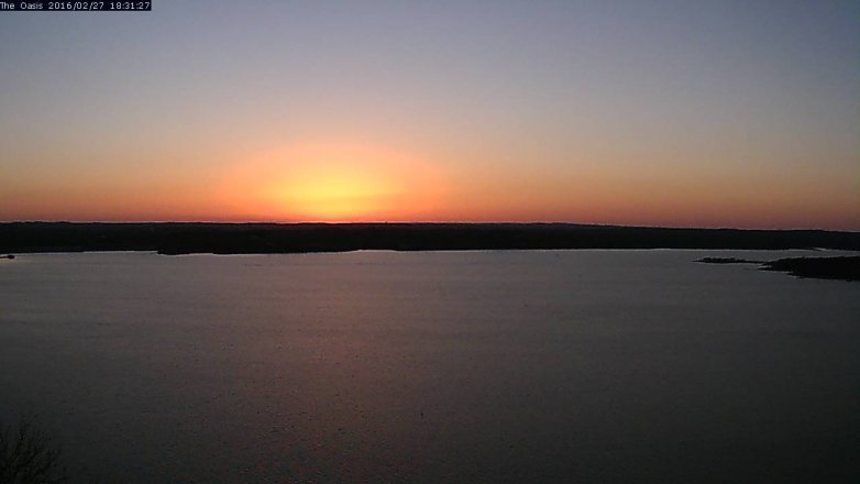 Lake Travis webcam, February 27, 2016 5:40 PM CT