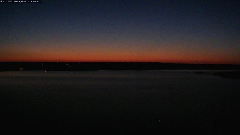 Lake Travis webcam, February 27, 2016 6:05 PM CT