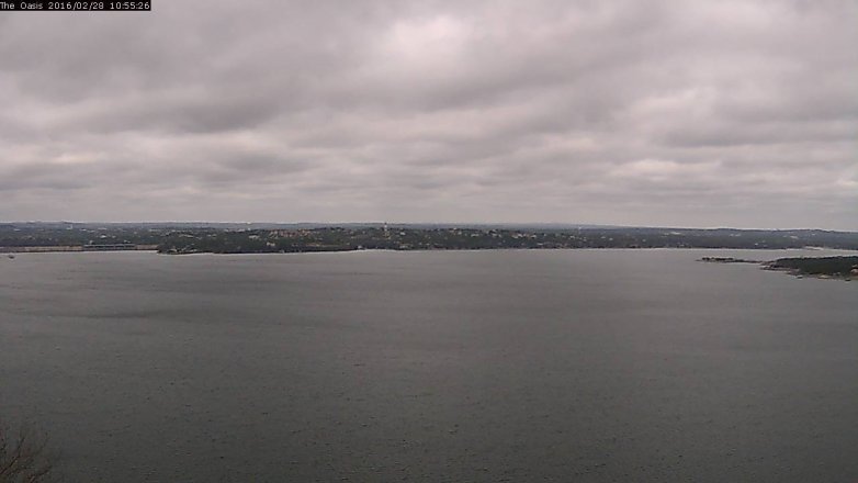 Lake Travis webcam, February 28, 2016 10:00 AM CT