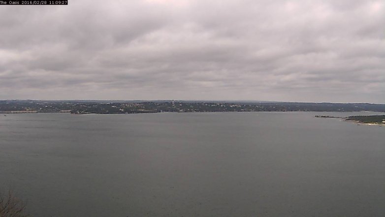 Lake Travis webcam, February 28, 2016 10:15 AM CT