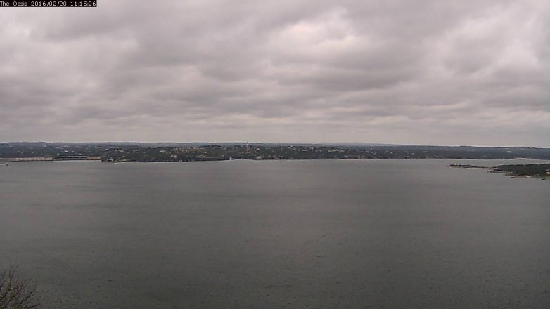 Lake Travis webcam, February 28, 2016 10:20 AM CT