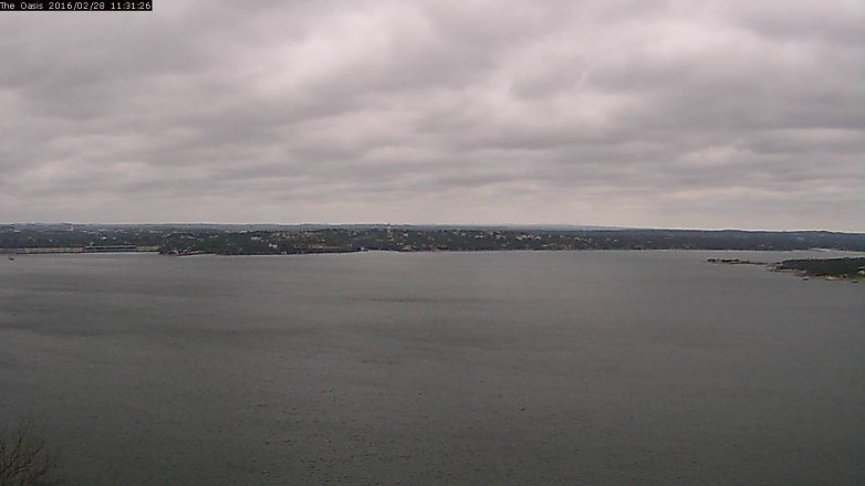 Lake Travis webcam, February 28, 2016 10:40 AM CT