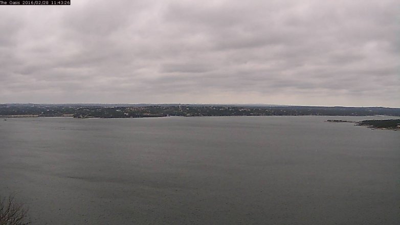 Lake Travis webcam, February 28, 2016 10:50 AM CT