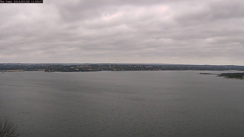 Lake Travis webcam, February 28, 2016 11:05 AM CT