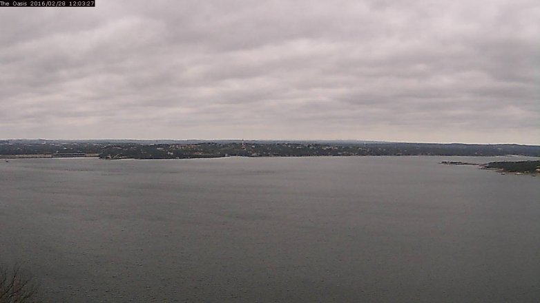 Lake Travis webcam, February 28, 2016 11:10 AM CT