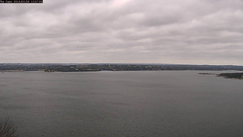 Lake Travis webcam, February 28, 2016 11:15 AM CT