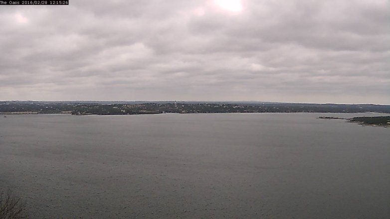 Lake Travis webcam, February 28, 2016 11:20 AM CT