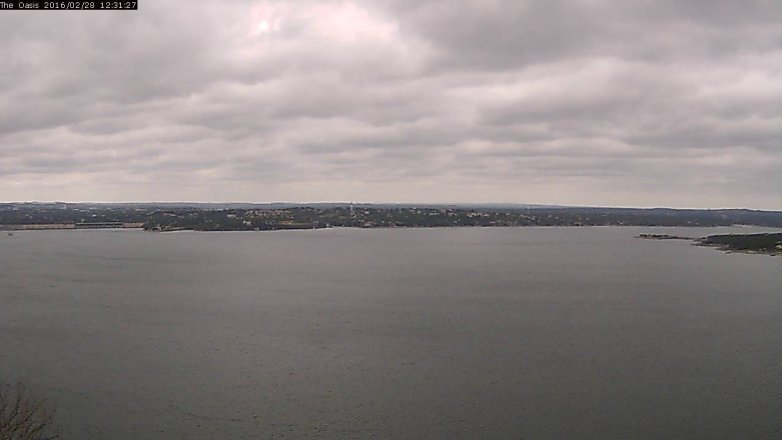 Lake Travis webcam, February 28, 2016 11:35 AM CT