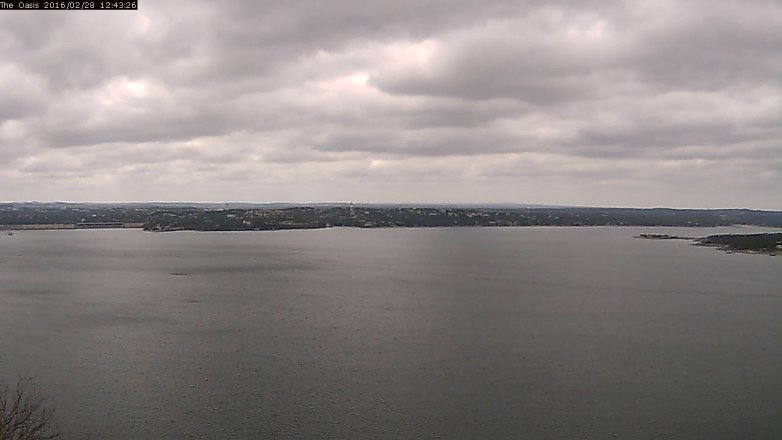 Lake Travis webcam, February 28, 2016 11:50 AM CT