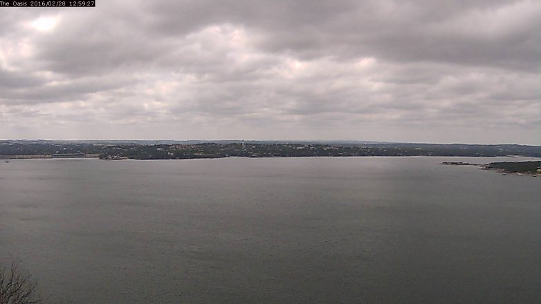 Lake Travis webcam, February 28, 2016 12:05 PM CT