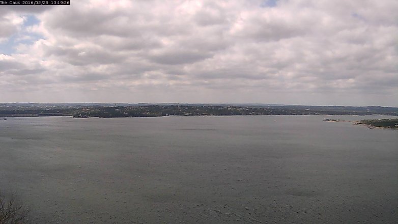 Lake Travis webcam, February 28, 2016 12:25 PM CT