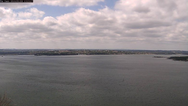 Lake Travis webcam, February 28, 2016 12:30 PM CT