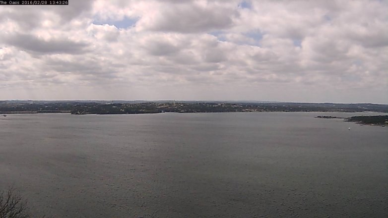 Lake Travis webcam, February 28, 2016 12:50 PM CT