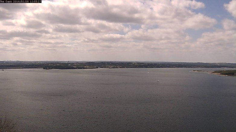 Lake Travis webcam, February 28, 2016 1:00 PM CT