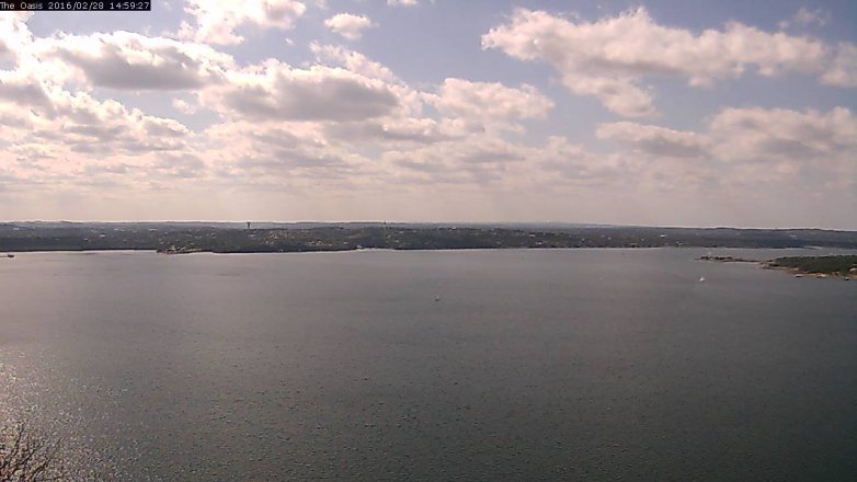 Lake Travis webcam, February 28, 2016 2:05 PM CT