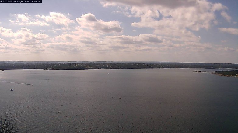 Lake Travis webcam, February 28, 2016 2:15 PM CT