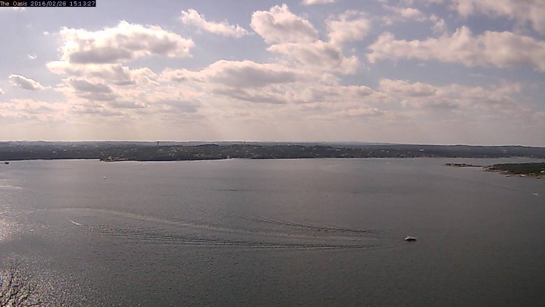 Lake Travis webcam, February 28, 2016 2:20 PM CT