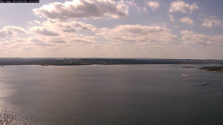 Lake Travis webcam, February 28, 2016 2:25 PM CT