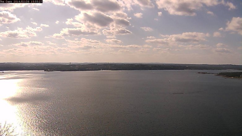 Lake Travis webcam, February 28, 2016 3:00 PM CT