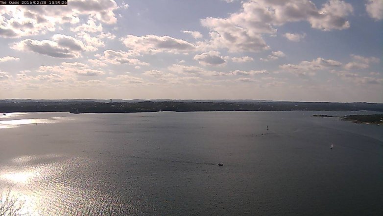 Lake Travis webcam, February 28, 2016 3:05 PM CT