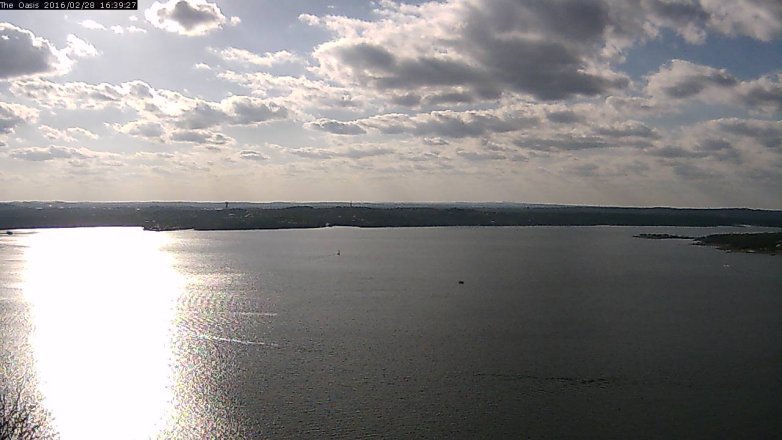 Lake Travis webcam, February 28, 2016 3:45 PM CT