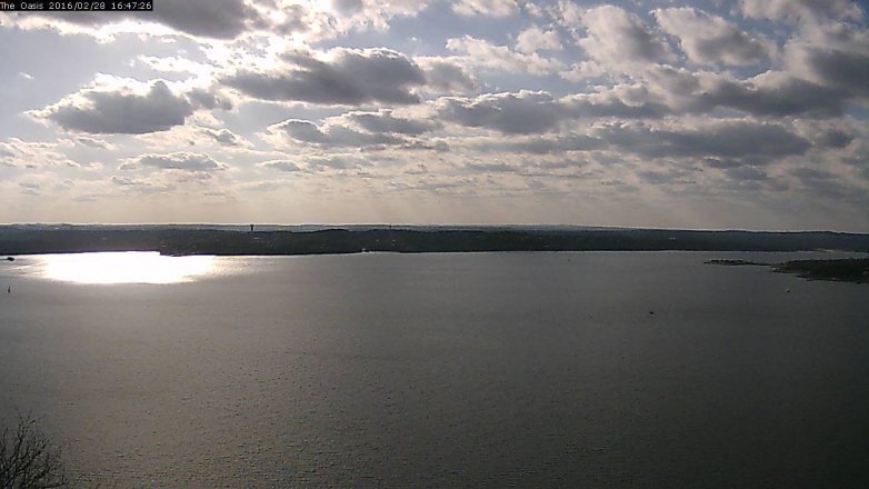 Lake Travis webcam, February 28, 2016 3:55 PM CT