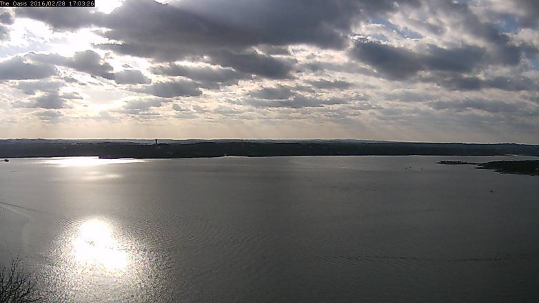 Lake Travis webcam, February 28, 2016 4:10 PM CT