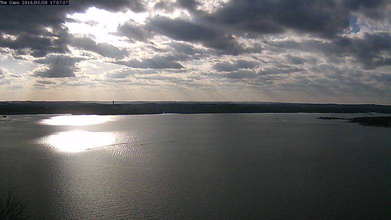 Lake Travis webcam, February 28, 2016 4:15 PM CT