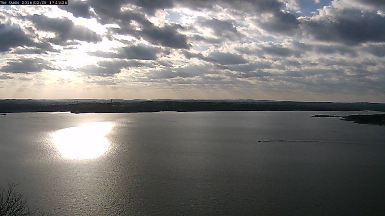 Lake Travis webcam, February 28, 2016 4:20 PM CT