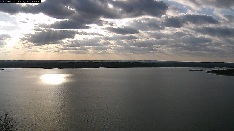 Lake Travis webcam, February 28, 2016 4:30 PM CT