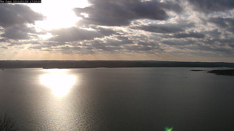 Lake Travis webcam, February 28, 2016 4:35 PM CT