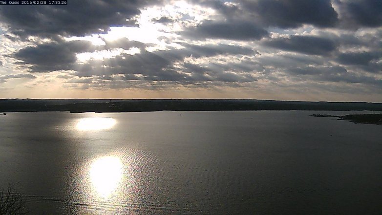 Lake Travis webcam, February 28, 2016 4:40 PM CT