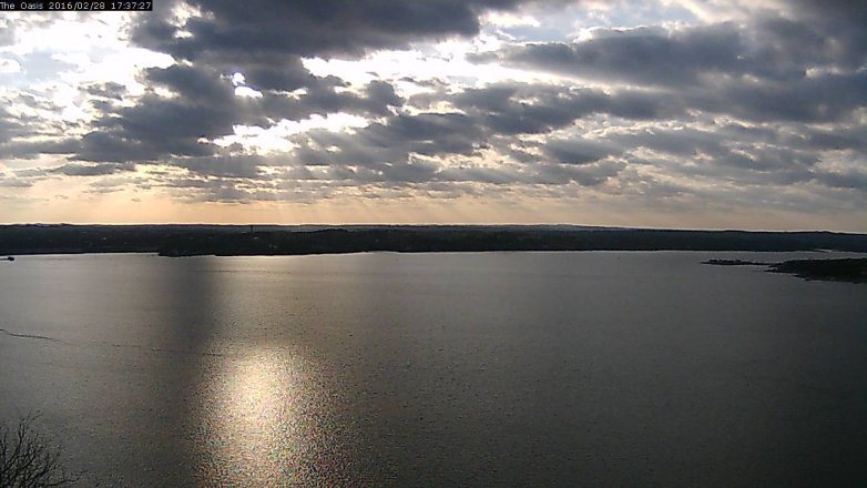 Lake Travis webcam, February 28, 2016 4:45 PM CT