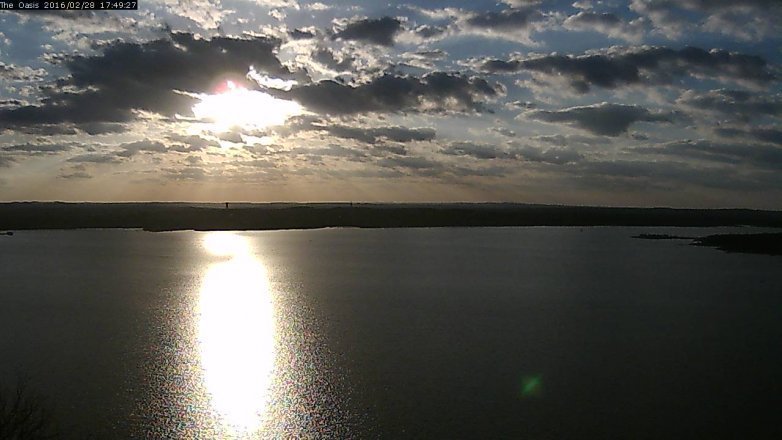 Lake Travis webcam, February 28, 2016 4:55 PM CT