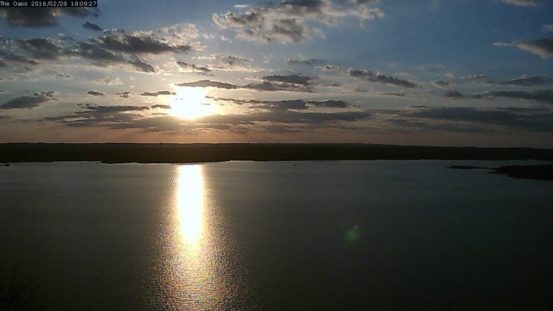 Lake Travis webcam, February 28, 2016 5:15 PM CT