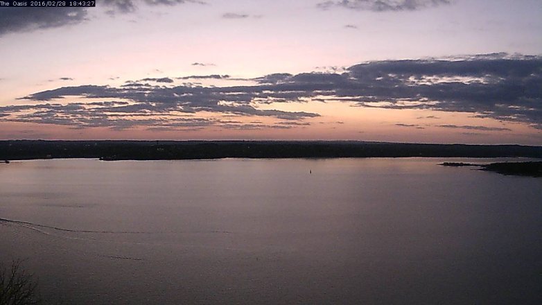 Lake Travis webcam, February 28, 2016 5:50 PM CT