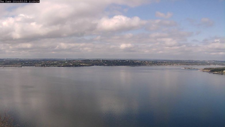 Lake Travis webcam, February 29, 2016 10:15 AM CT