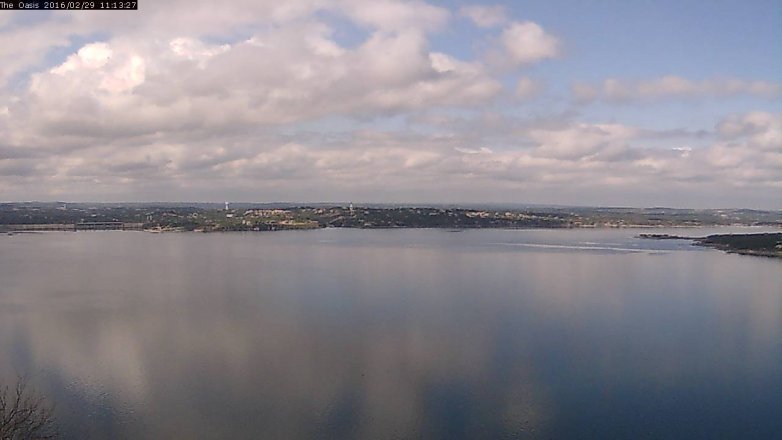 Lake Travis webcam, February 29, 2016 10:20 AM CT