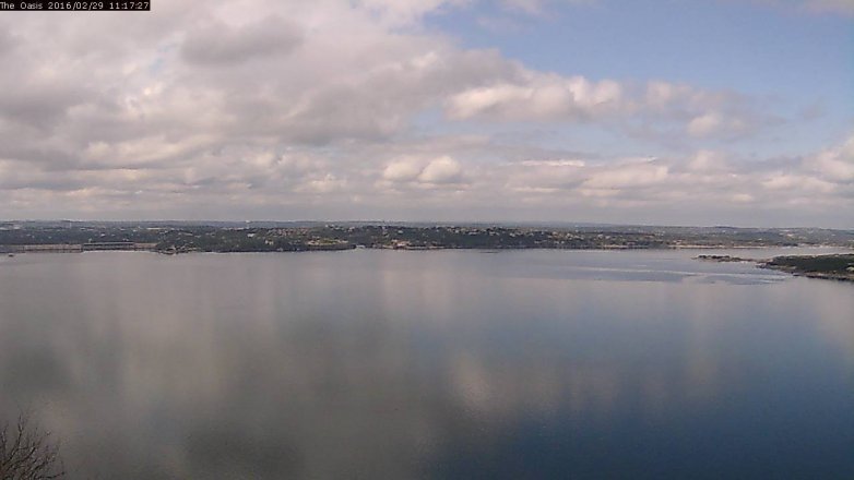 Lake Travis webcam, February 29, 2016 10:25 AM CT
