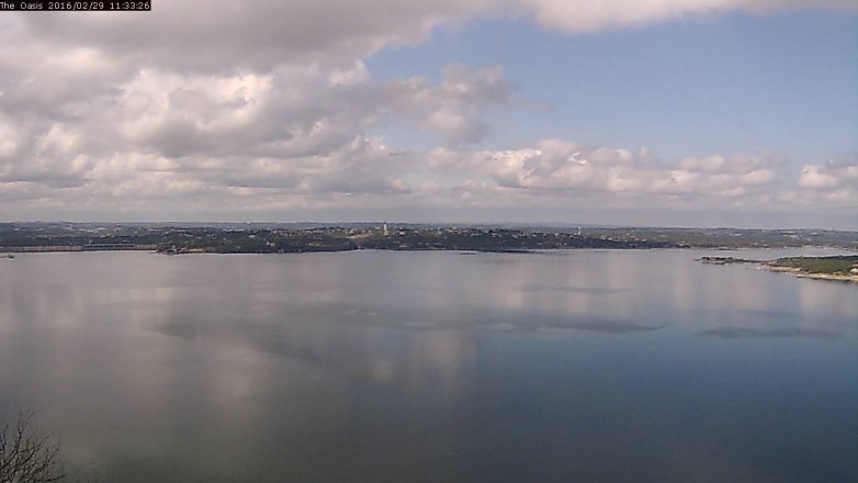 Lake Travis webcam, February 29, 2016 10:40 AM CT