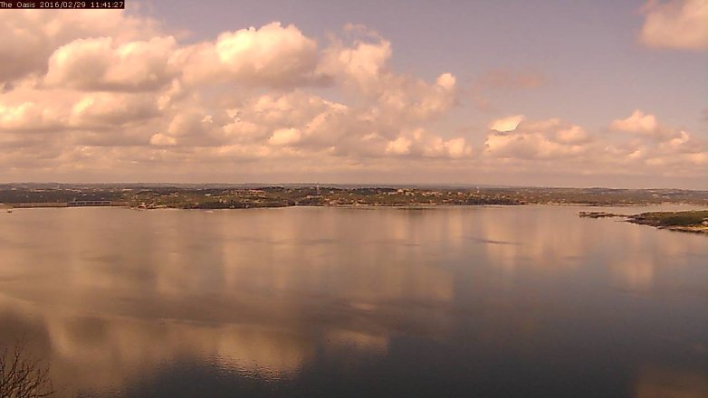 Lake Travis webcam, February 29, 2016 10:50 AM CT