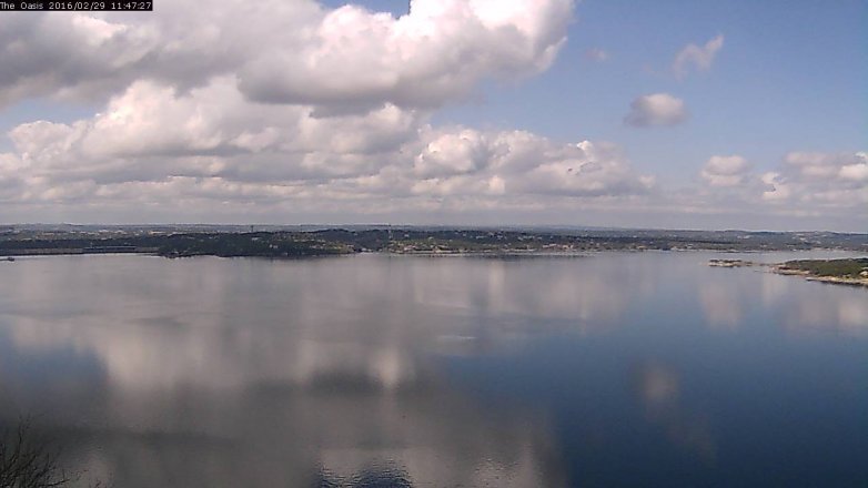 Lake Travis webcam, February 29, 2016 10:55 AM CT