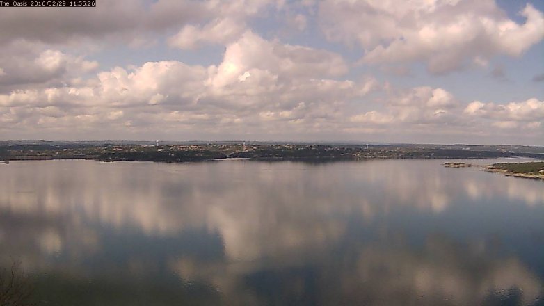 Lake Travis webcam, February 29, 2016 11:00 AM CT
