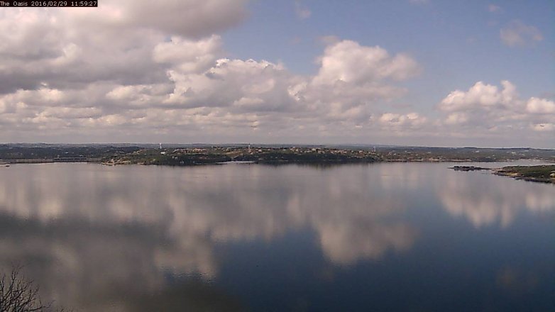 Lake Travis webcam, February 29, 2016 11:05 AM CT
