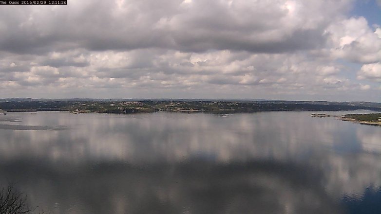 Lake Travis webcam, February 29, 2016 11:15 AM CT