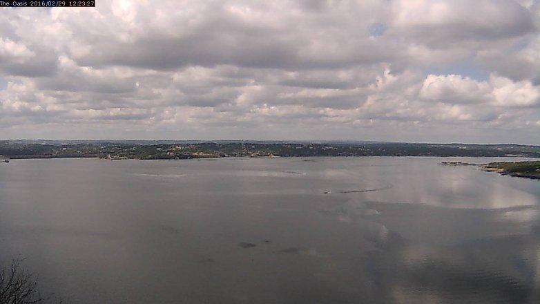 Lake Travis webcam, February 29, 2016 11:30 AM CT