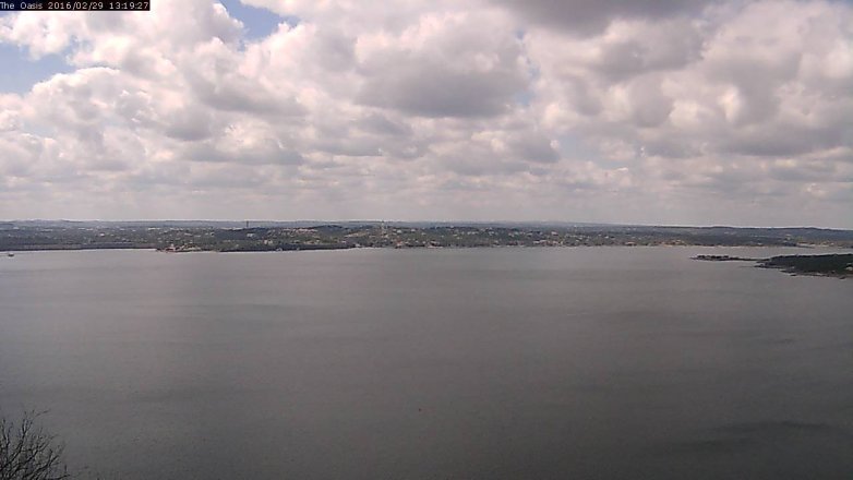 Lake Travis webcam, February 29, 2016 12:25 PM CT