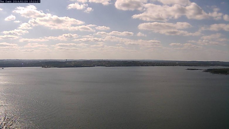 Lake Travis webcam, February 29, 2016 2:30 PM CT